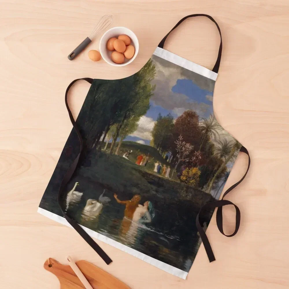 

The Island of Life Apron christmas decoration Ladies Cute Kitchen Chef jacket men Apron