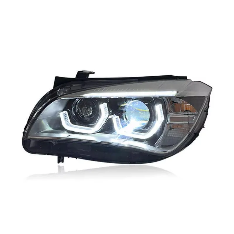 SJC اكسسوارات السيارات ل X1 E84 2010-2015 المصباح ترقية جديدة LED عدسة عالية الجودة أضواء أمامية نظام إضاءة السيارات السيارات #4
