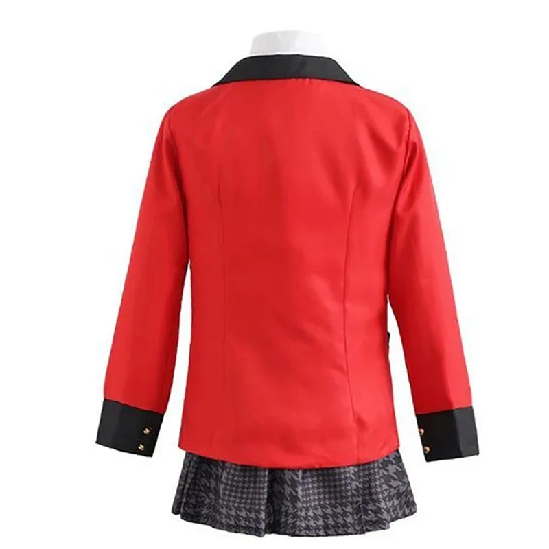 

CyAnime Kakegurui Косплей Yomozuki Runa Костюм Jabami Yumeko Косплей Jk Школьная форма с белыми кроличьими ушками Толстовки для Comic Con