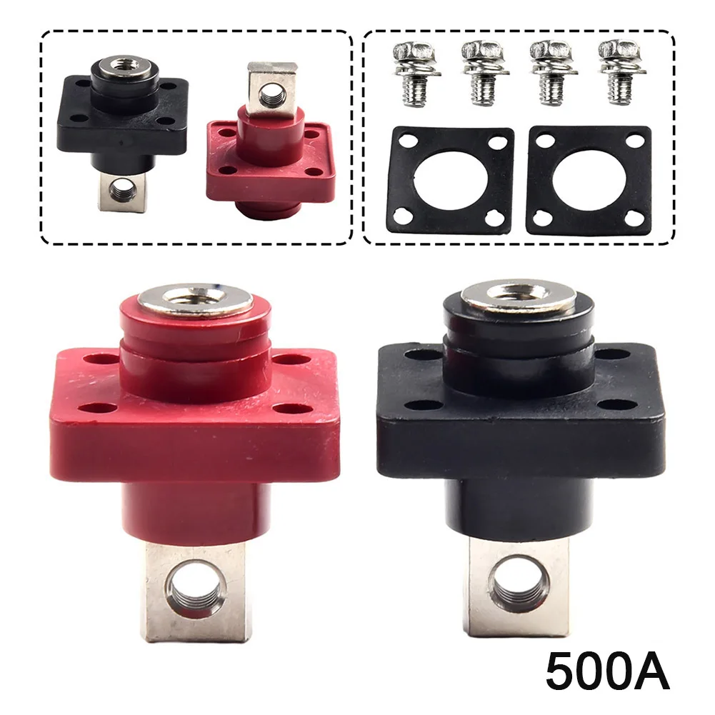 500A Copper Connectors for New Energy Storage Systems 2 pcs Terminal Blocks AC500V 200-250V 3C Certification Panel Mount Ready