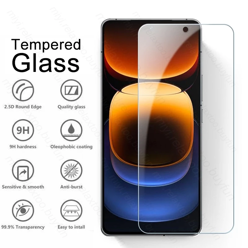 iQOO12 5G Glass 6 In 1 Tempered Glass Screen Protector For vivo iQOO 12 5G 2023 V2307A 6.78