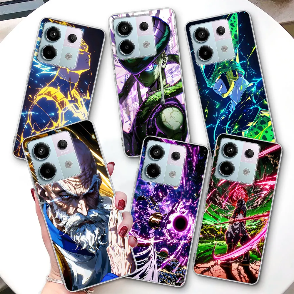 

Чехол Goku Art Dragon Ball для Xiaomi Redmi Note 15 14 10 11 11S 13 9 12 Pro Plus 13R 11T 10S 8 9S, прозрачный чехол для телефона из ТПУ