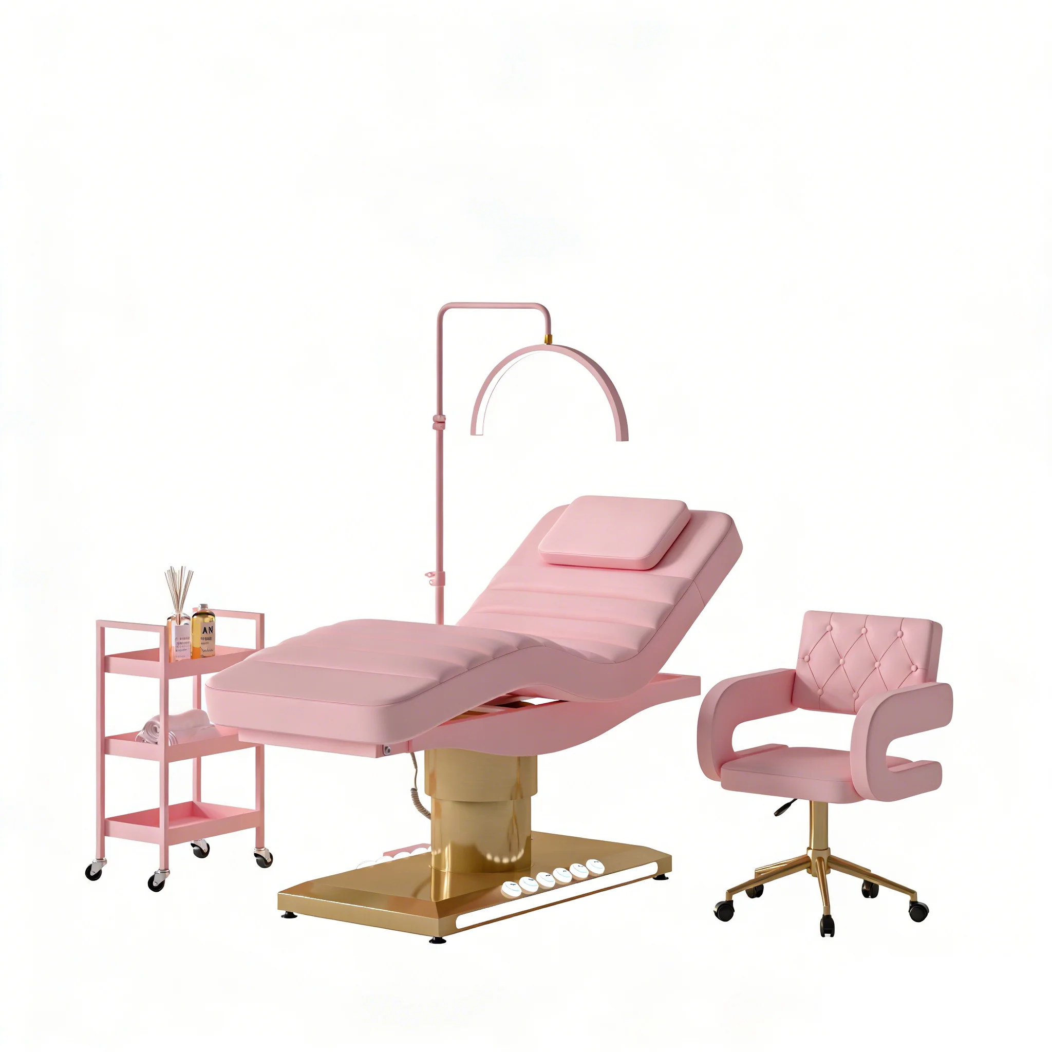 

Meientai Black 4 Motor Electric Facial Massage Beds Chair Spa Beauty Salon Beauty Bed Eyelash Extension Bed