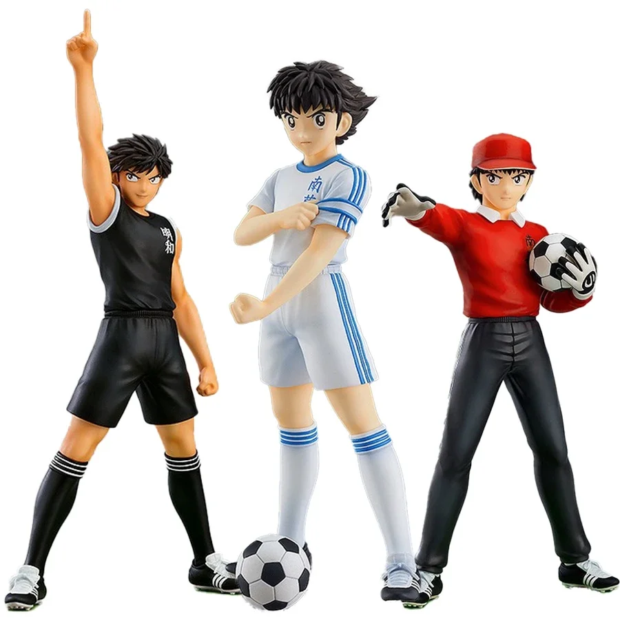 Set de Figuras de Acción del Anime Captain Tsubasa de 18 cm - Ozora Tsubasa, Hyuuga Kojirou, Wakabayashi Genzou, Colección Completa de Figuras