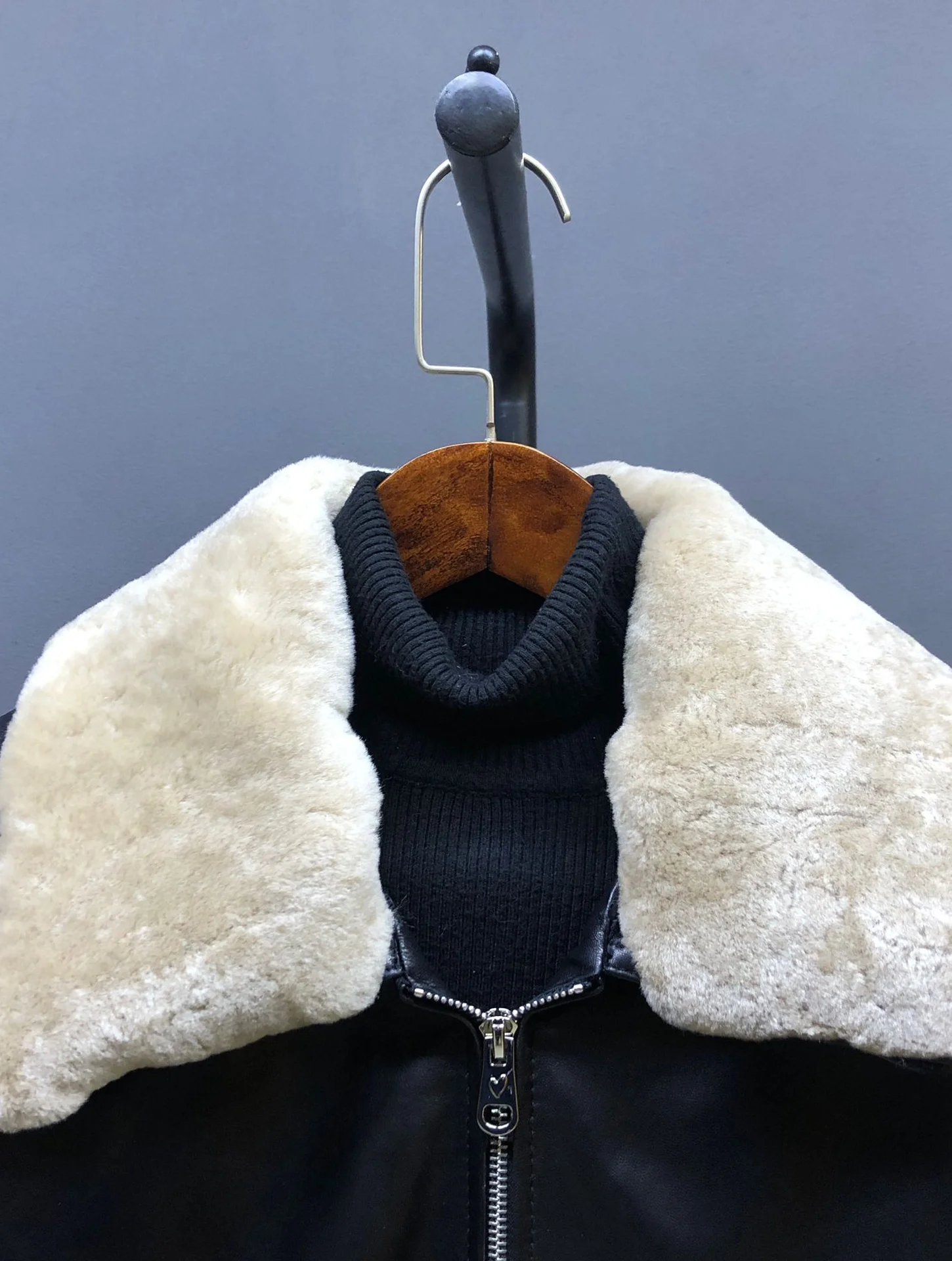 Warmte-isolerende jas met wollen kraag, katoenen vulling, casual, losvallend model, ritsontwerp voor jonge vrouwen, dagelijks gebruik