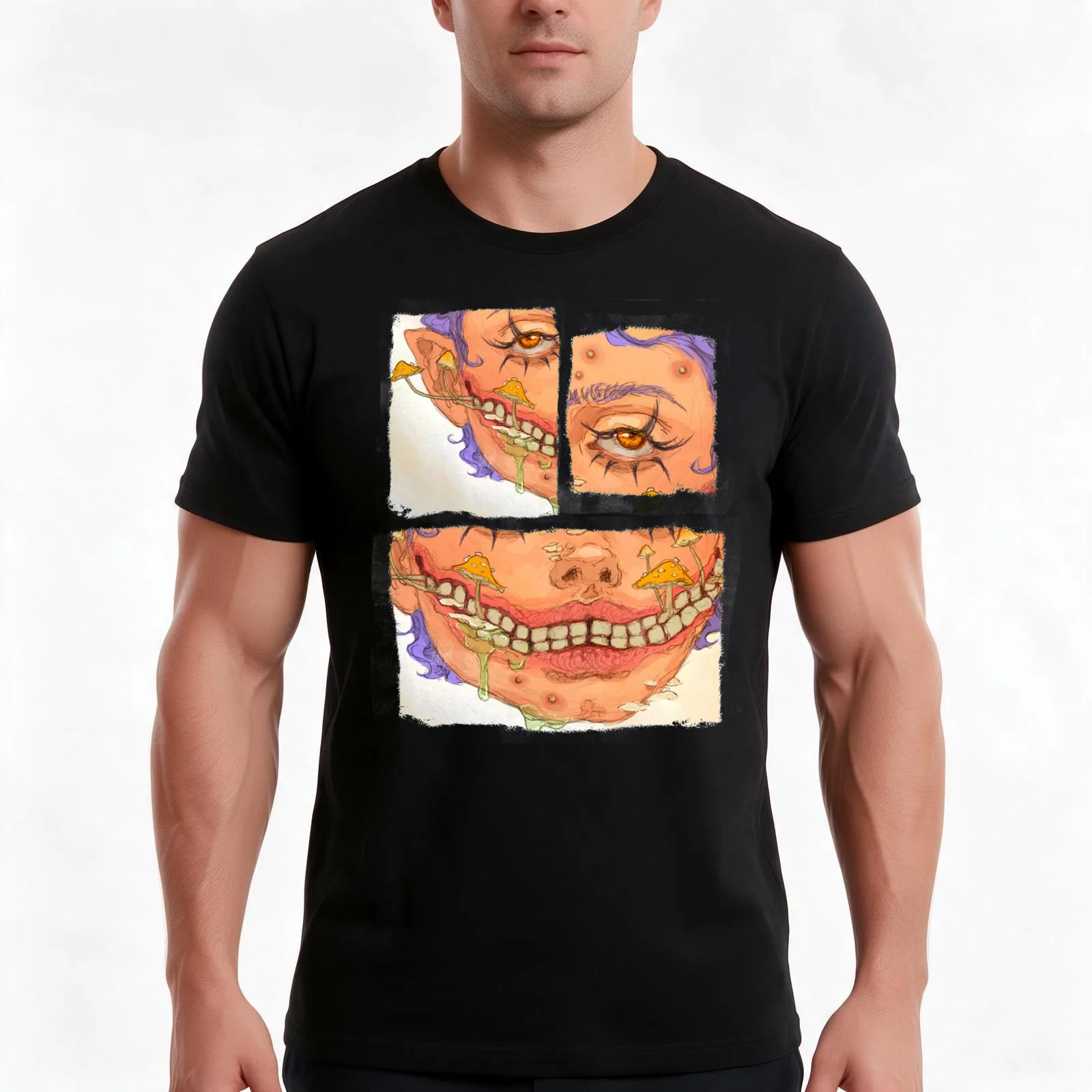 Gum disease T-Shirt Summer Casual Cotton Tee Oversized Streetwear Tops Vintage Graphic Print Loose Fit Short Sleeve