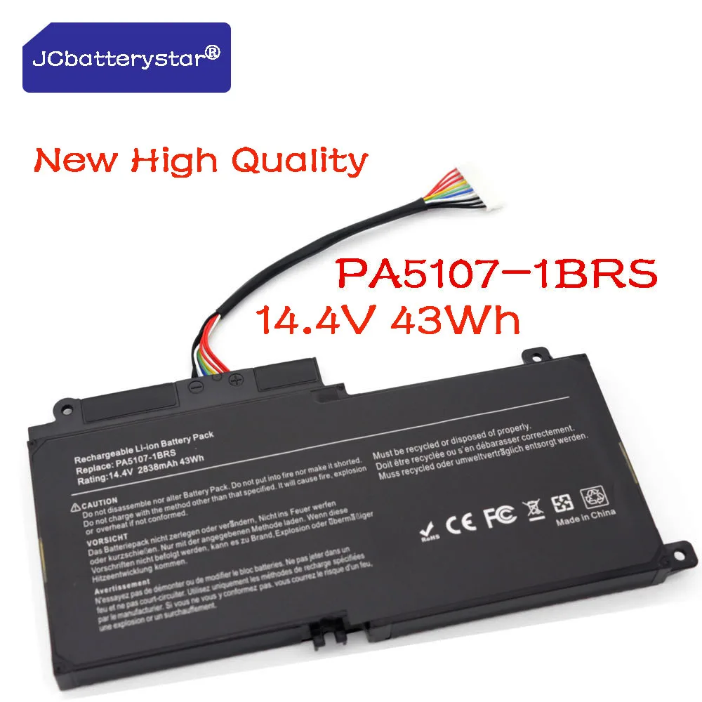 JC New  PA5107U PA5107U-1BRS Battery for Toshiba Satellite L45 L45D L50 S55 P55 L55 L55T P50 P55 S55-A-5275 S55-A5294