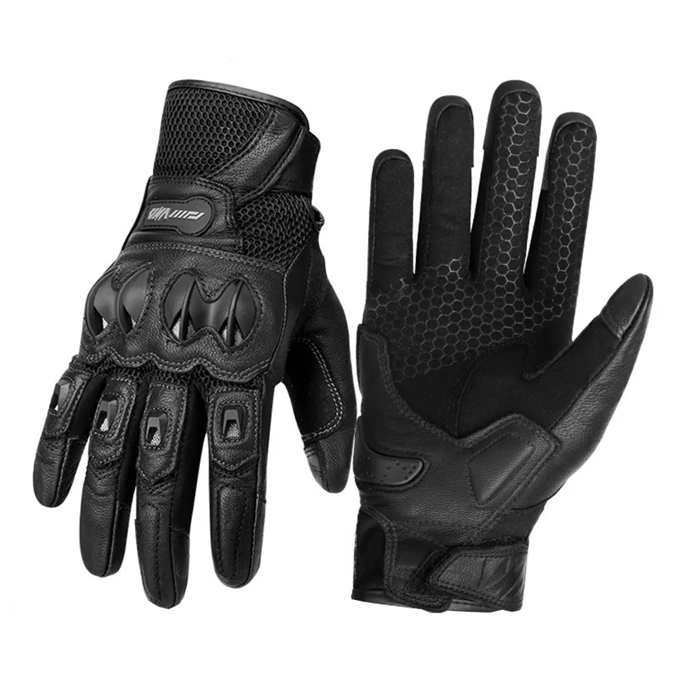 Motorcycle Gloves Non-slip Gloves Man Full Finger Biker Man Accessories Shock Absorption Cycling Gear For 4 Season Touch Screen