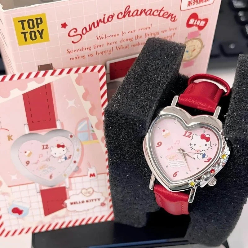 

New Original My Room Series Watch Anime Figures HelloKitty MyMelody Wristwatch Decorative Accessories Surrounding Toys Girl Gift