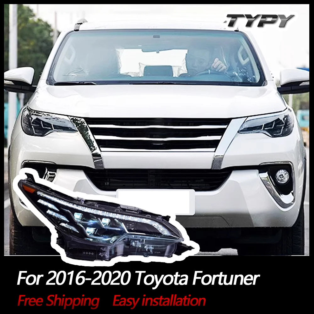 

TYPY Car Headlights For Toyota Fortuner 2016-2020 LED Car Lamps Daytime Running Lights Dynamic Turn Signals Car Accessories