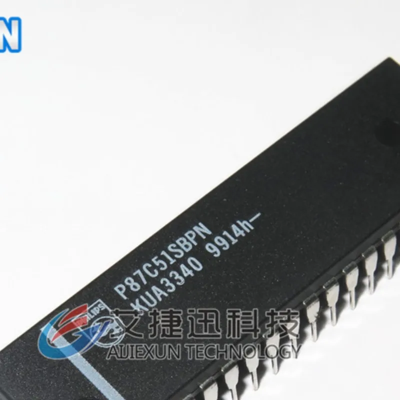 1Pcs P87C51SBPN DIP40 80C51 8-bit microcontroller family 4 K/8 K OTP/ROM low voltage  100 % New and original