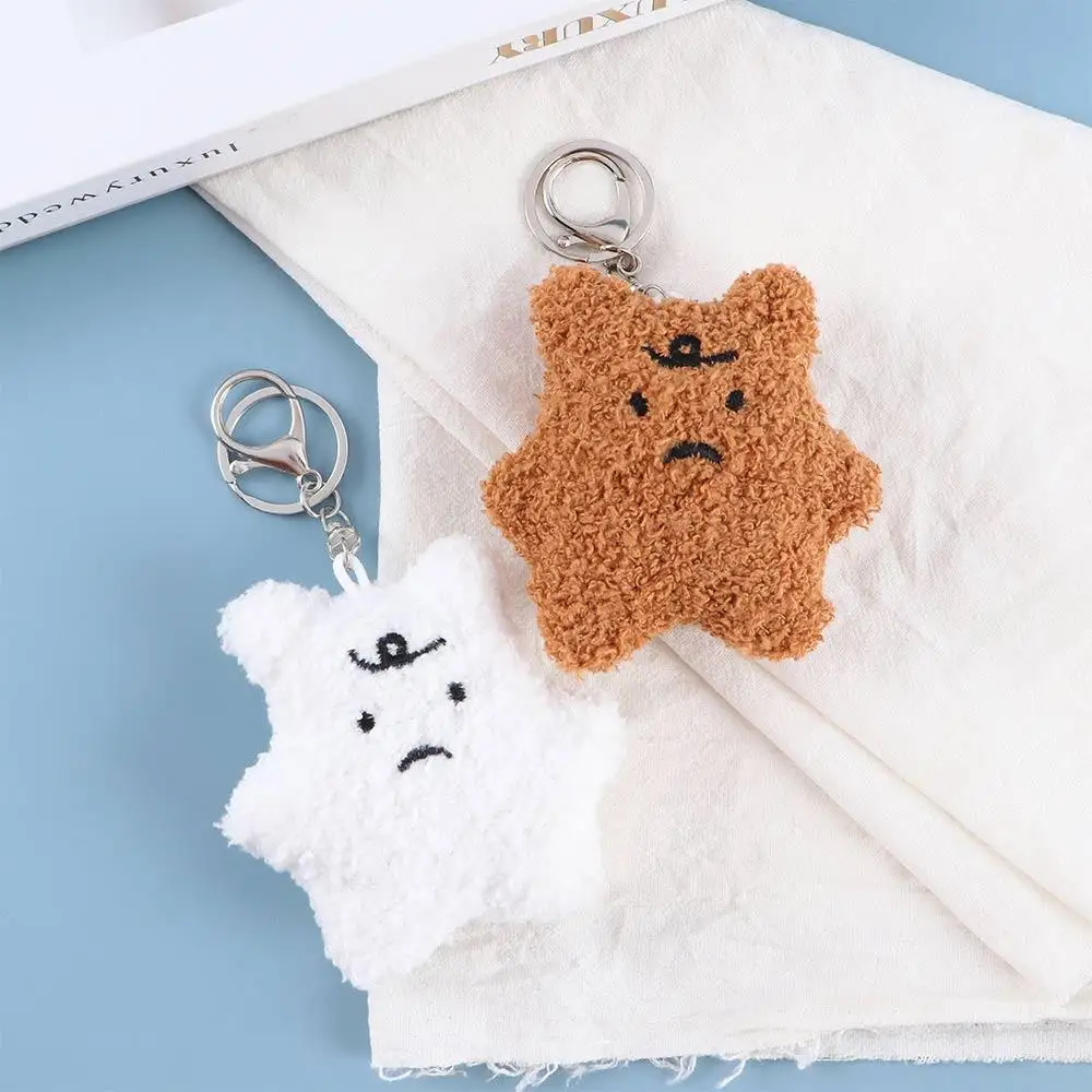 Hanging Keychain Girl Decoration Keychain Dolls Toy Doll Plush Doll Plush Keychain Frustrated Bear Plush Keyring Car Key Ring