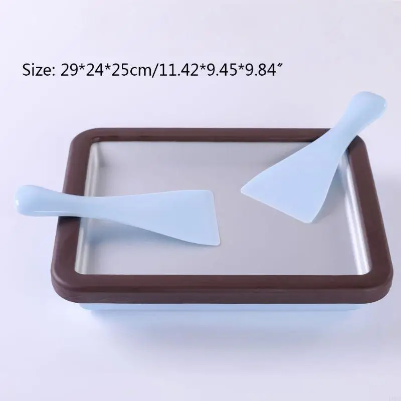 L8RE Сковорода для мороженого Прямоугольная сковорода с антигрибком и 2 лопатками