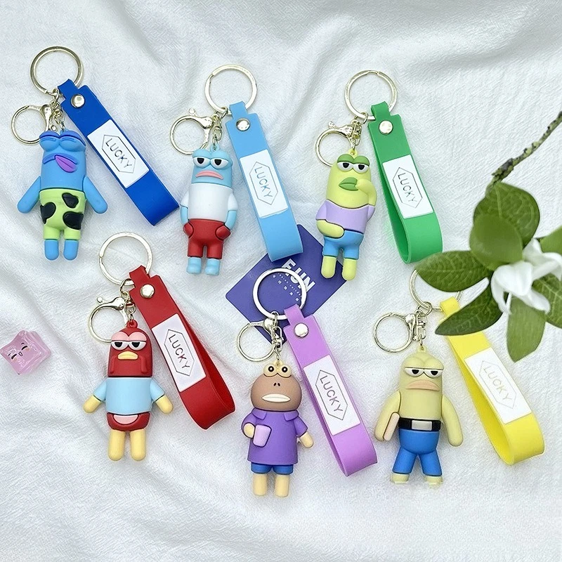 

Новый брелок-подвеска «СpongeBob SquarePants» (Спанч Боб Квадратные штаны), «Жители Загадочного замка», крутой рыбный кулон для рюкзака, украшение для автомобиля, оптом