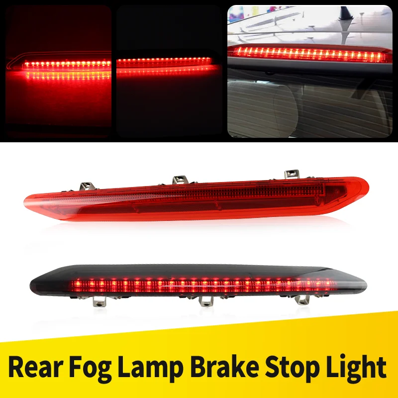 

1PC Red/Black Shell Third Brake Lamp High-Mount Stop Light For VW POLO 2002-2009 OEM: 6Q6945097 Car Accessories 12V