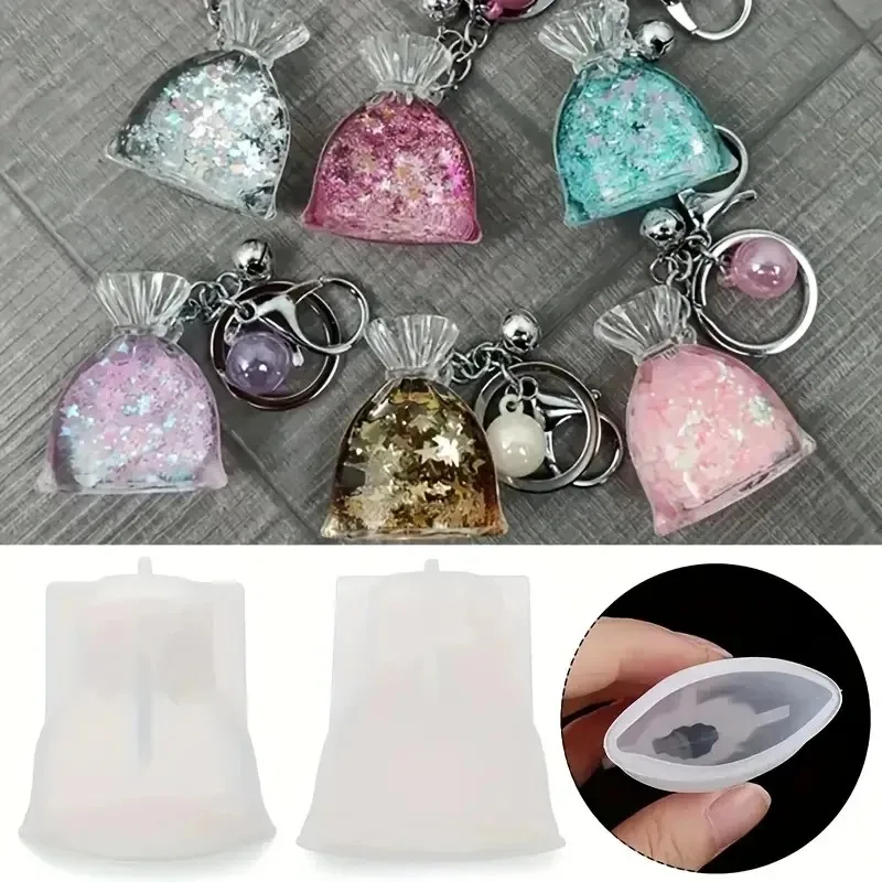 Two Lucky Bag Silicone Molds, Money Bag Epoxy Resin Silicone Molds - Create Adorable Keychains And Pendants