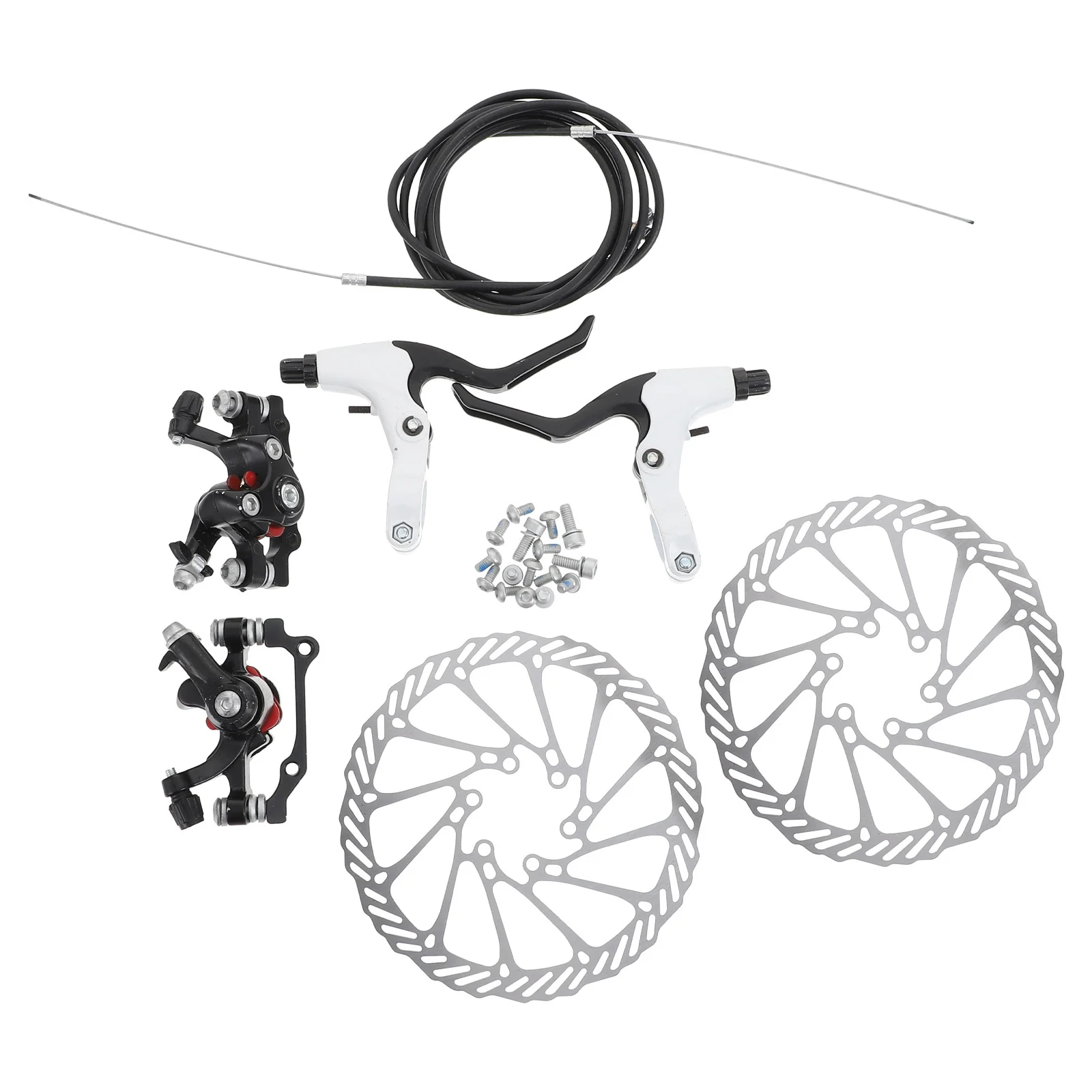 1Set Durable Hollowed-Out Bike Disc Brakes Parts Sturdy Rotors High Friction Coefficient Cycling Accessories