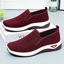 New Spring 2024 Women cloth Shoes High Quality Female Sneakers Slip on Flats Loafers Plus Size Walking Flat Shoes Women