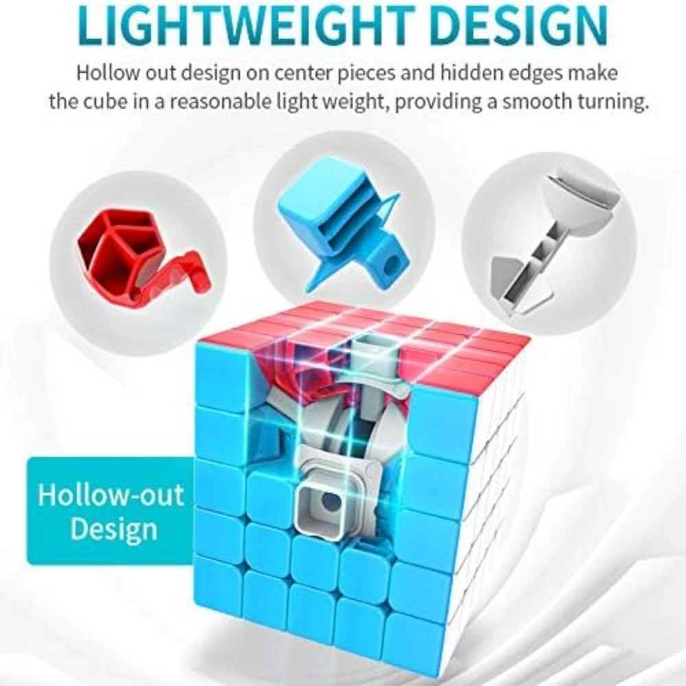 MoYu MFJS Mofang Jiaoshi Meilong 매직 퍼즐 큐브, Mei Long 5 M 5x5 레이어 큐브, 스티커리스