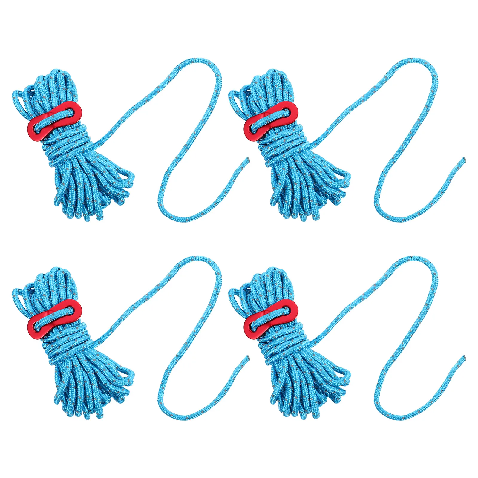 

4 Pcs Camping Tent Rope Set Heavy-duty Reflective Ropes Adventure Polyester Handing Tangle Accessories