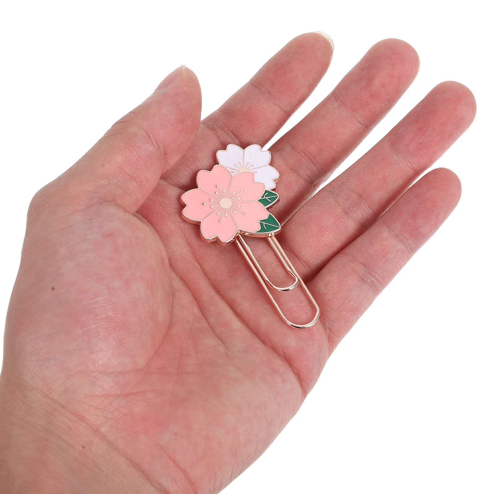 

7Pcs Decorative Metal Book Page Holders Cute Cherry Blossom Paperclips for Reading Studying Organizing Metal Book Marks