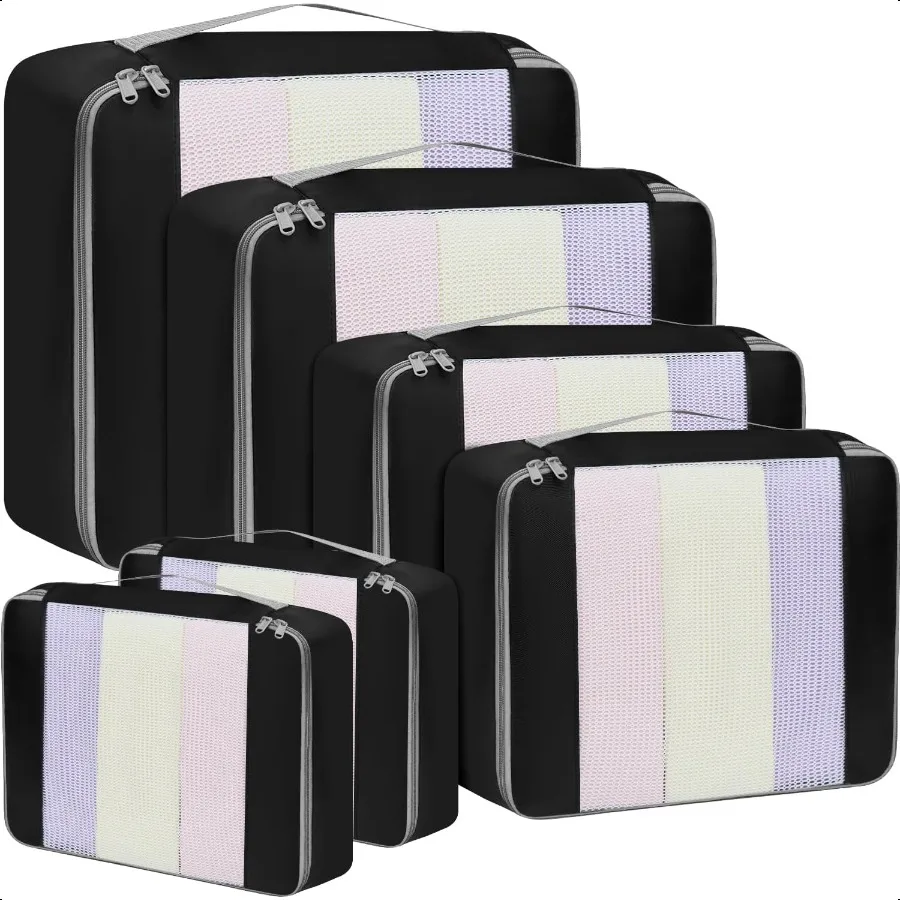 

BAGAIL 6 Set 8 Set 10 Set Packing Cubes Various Sizes Packing Organizer for Travel Accories Lage Carry On Suitcase