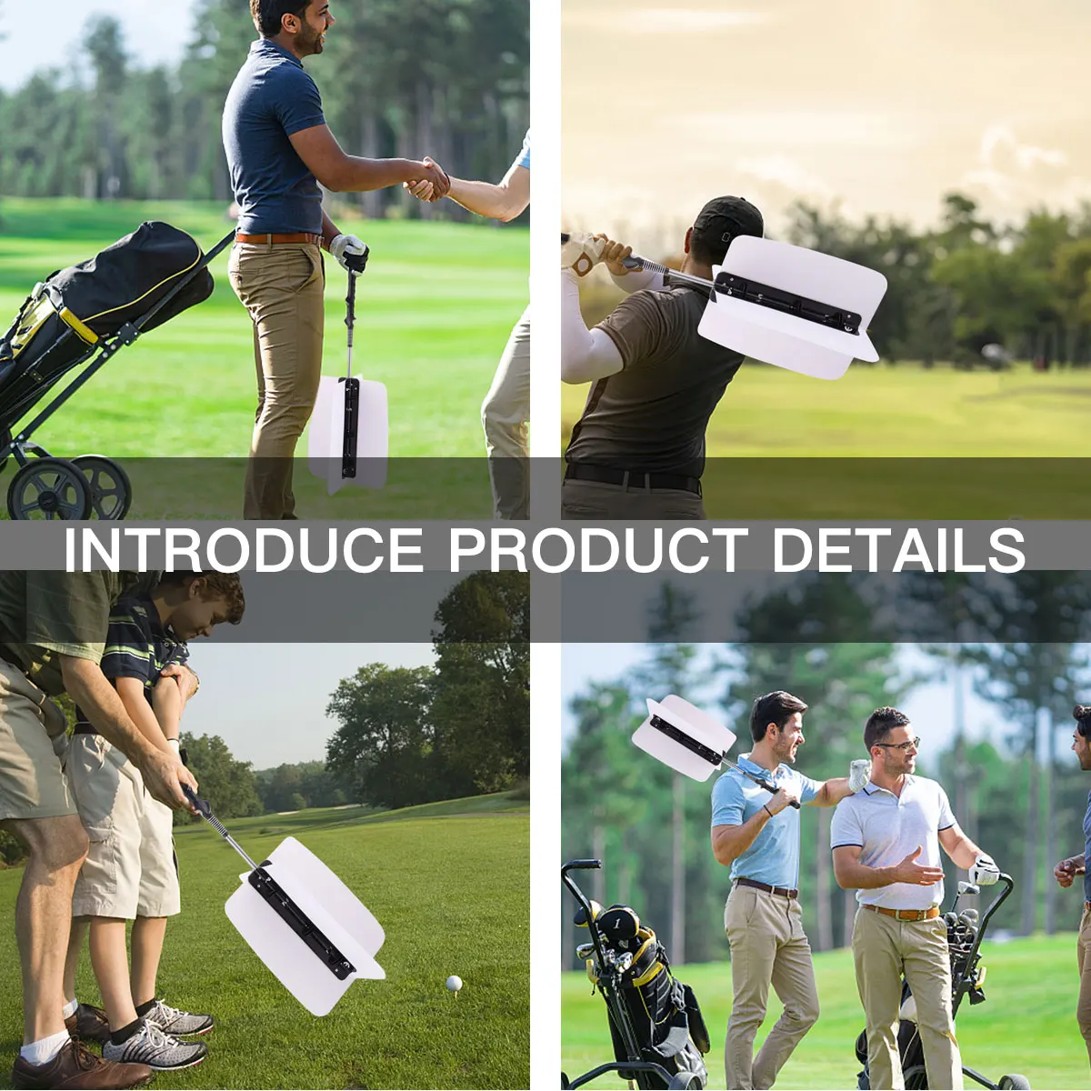 

Golf Swing Trainer Practice Tool Power Resistance Training Aids Grip Durable Muscle Warm Up Exercise Equipment