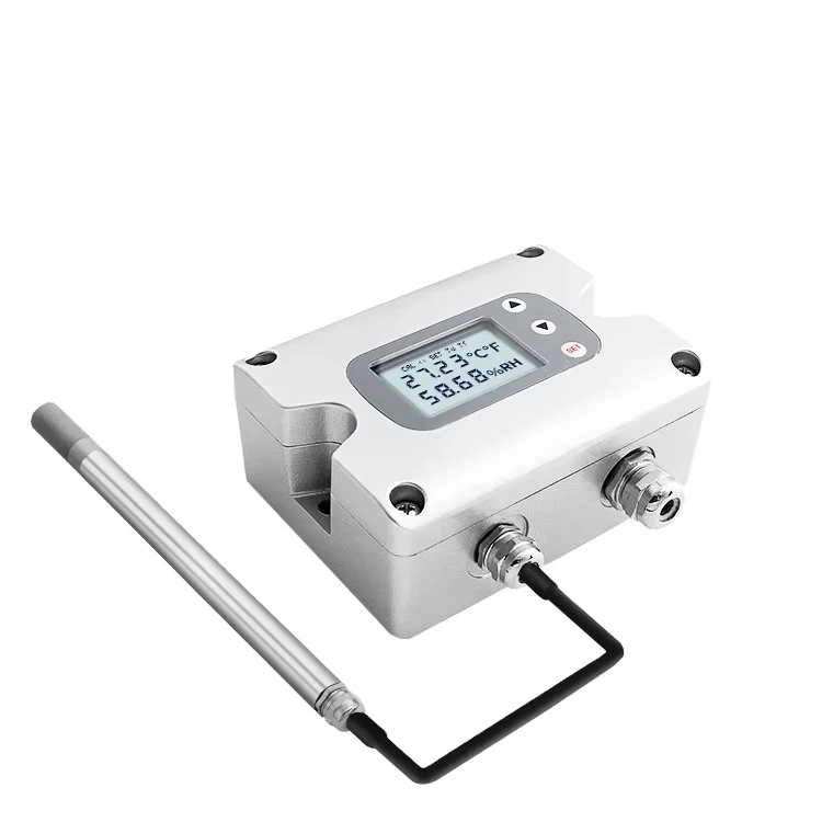 LEFOO LFH70 RS485 LCD Temperature Humidity Transmitter for Warehouse Coffee Beans Greenhouse Grow Rooms-OEM/ODM Customizable