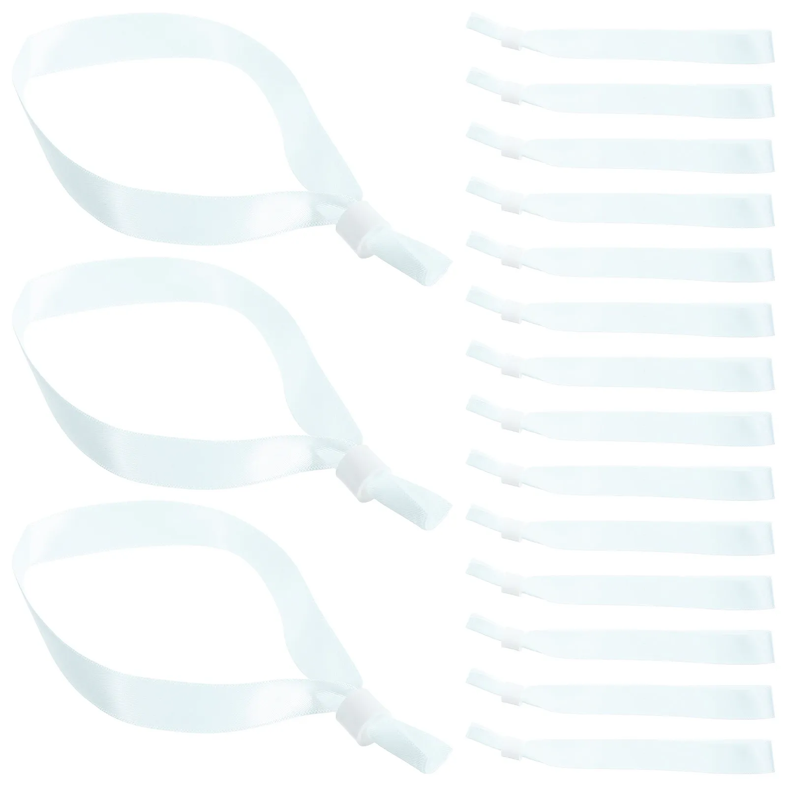 

20Pcs Cloth Event Wristbands Comfortable Breathable Polyester Wristbands for Music Festivals Vip Access Admission Bracelets Bulk