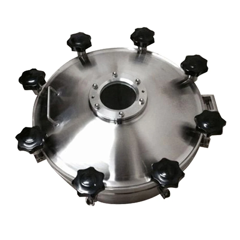 Stainless Steel SS304 Outward Pressure Tank Manual Sanitary Hatch Cover Tank Round Manhole Cover