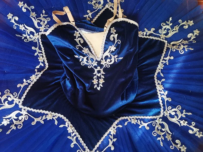 Fluwelen Blauw Professionele Ballet Tutu Kinderen Kids Ballet Tutu Adulto Vrouwen Ballerina Party Dans Jurk Meisje Halloween Kostuum