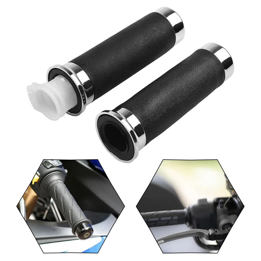 Practical Hand Grips Handlebars ABS & Rubber Accessories Black For Honda Shadow Levers Motorcycle Throttle Tube