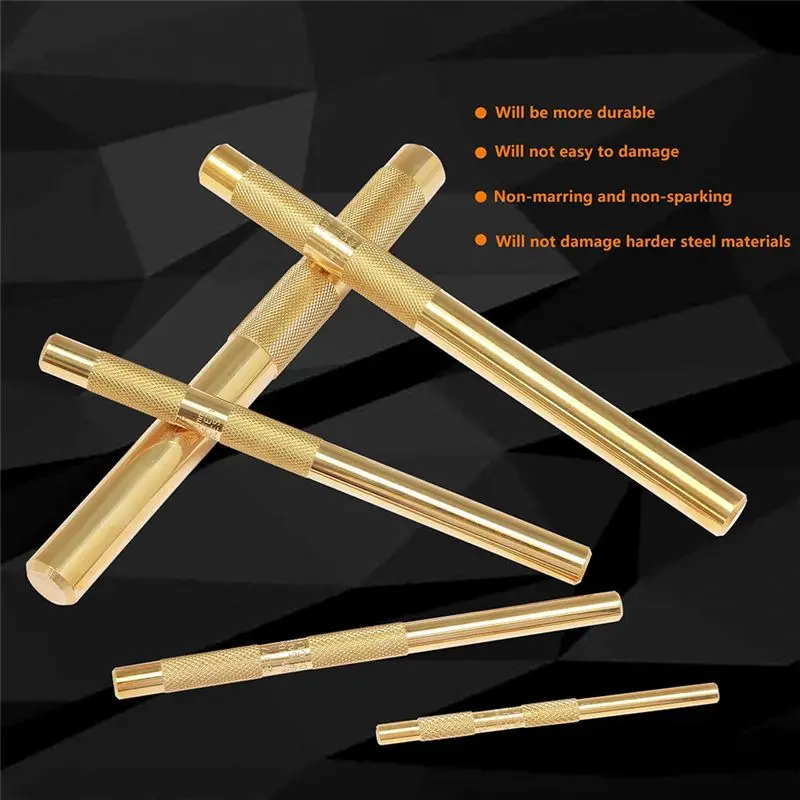 A76K Brass Drift Punch Set, 25075 25076 25077 Brass Punches view 3