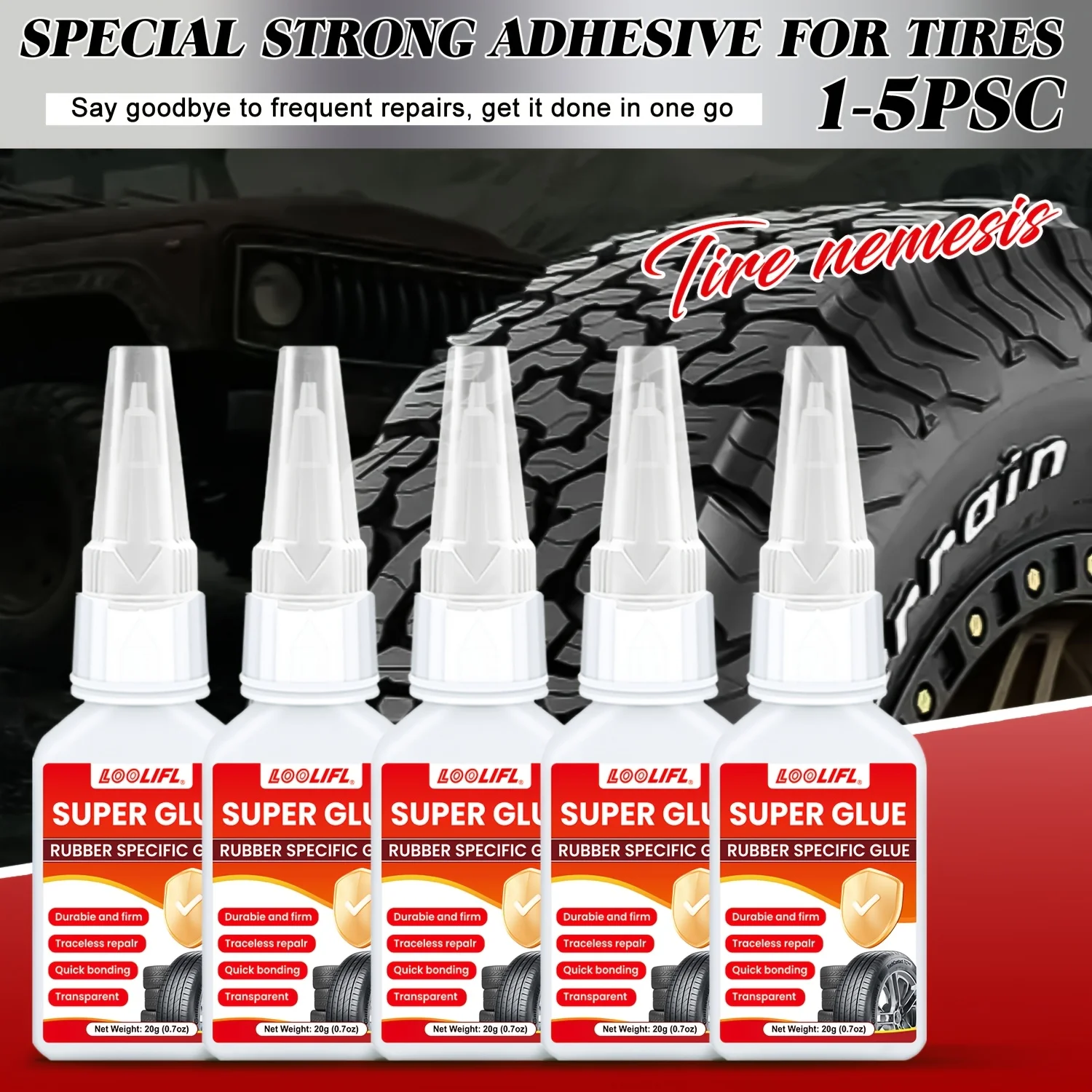 

Tire Special Super Glue High Strength Rubber Adhesive Quick Dry Resistant Fast Bonding Glue For Car Motorcycle Bicycle Tyre
