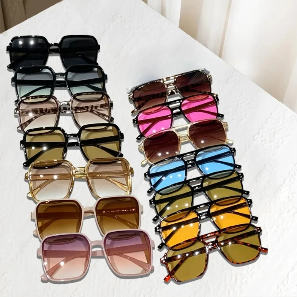 Set of 14 Square Frame Glasses in Various Colors - A Classic Retro Fashion Item From Europe and America