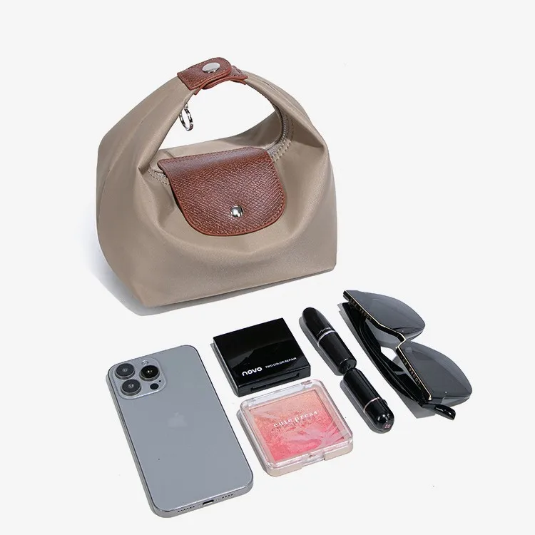 New Nylon Handbag, Simple, Fashionable, Casual Dumpling Bag, Waterproof, Practical Single Shoulder Crossbody Bag, Flip Cover Bag