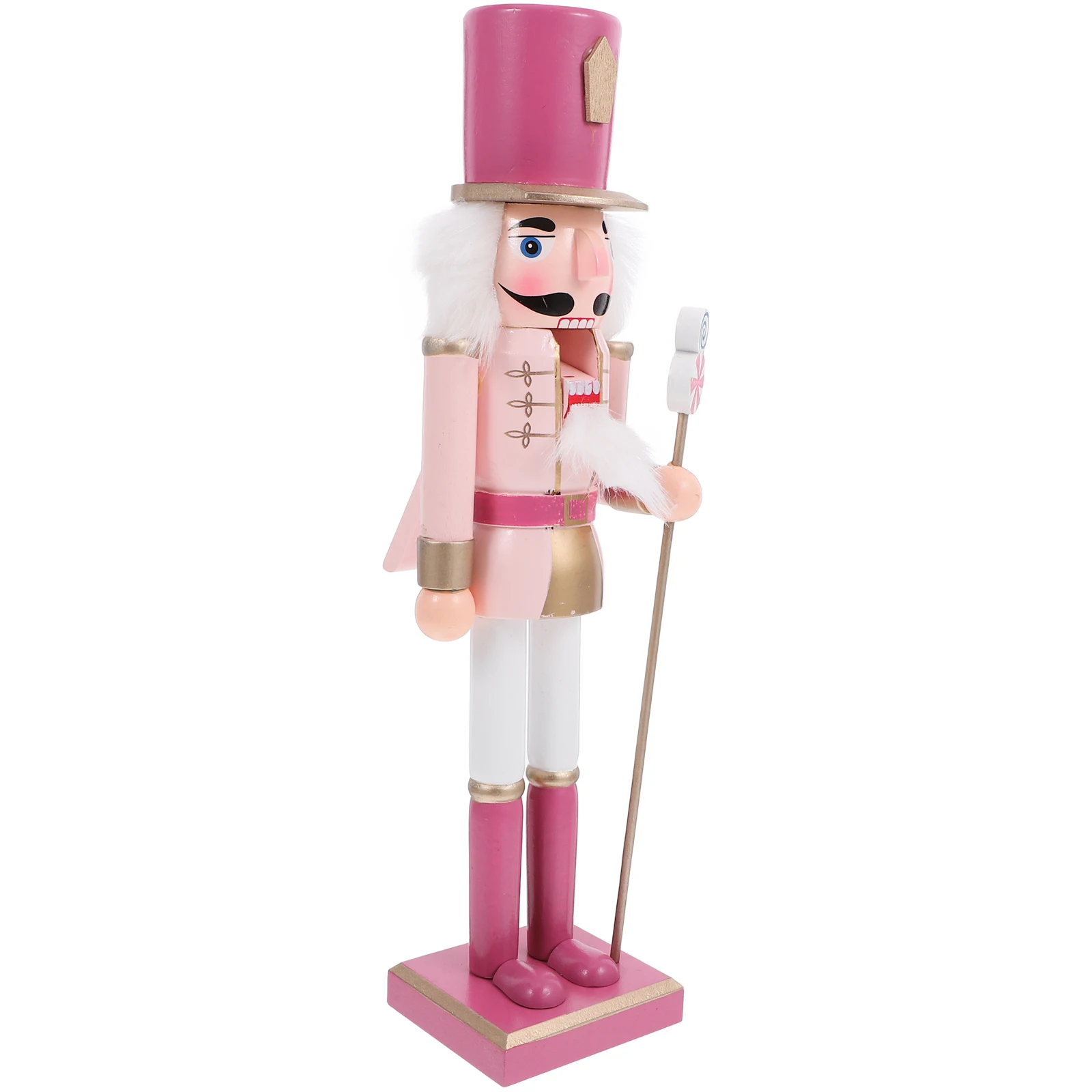 

Christmas Nutcracker Wooden Soldier 38cm Vivid Color Nutcracker Ornament for Home Restaurant Coffee Shop Decoration