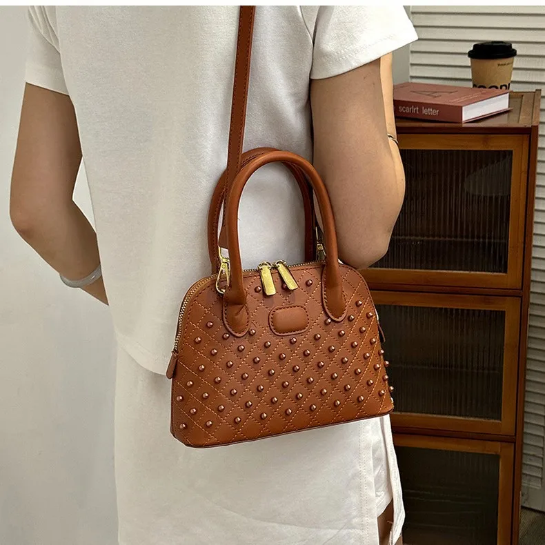 

2025 S/S Women‘s Large Capacity Tote Bag, Genuine Leather Multi-way Shoulder Crossbody Purse, Vintage Chic Work Bag for Office