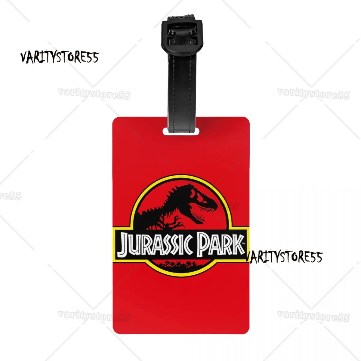 Custom Jurassic Parks Luggage Tag Privacy Protection Dinosaur World Baggage Tags Travel Bag Labels Suitcase