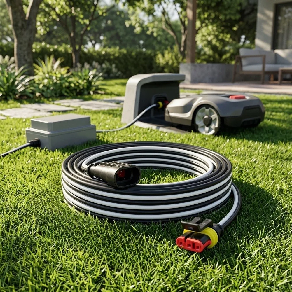 Extension Line Flexible Charging Cable For Robotic Lawnmower R50Li R70Li R75Li Garden Tools 28V1.3A Power Charger Extension Cord