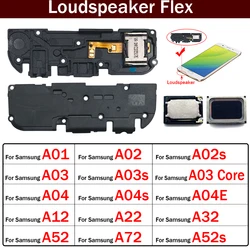 삼성 A01, A02, A02s, A03 코어, A03s, A04, A04s, A04e, A12, A22, A32, A52, A72, 4G, 5G 라우드 스피커 부저, 링거 플렉스 케이블