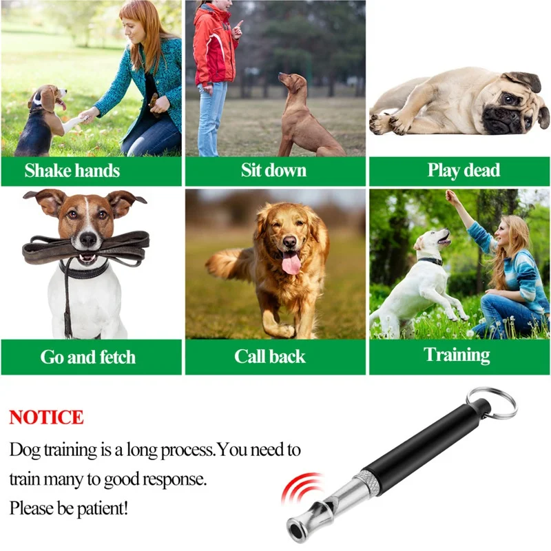 Ultrasonic Dog Training Whistle Multicolor Anti-Bark Stop Barking Deterrent Tool Pet Behavior Control Training Accessory for Dog