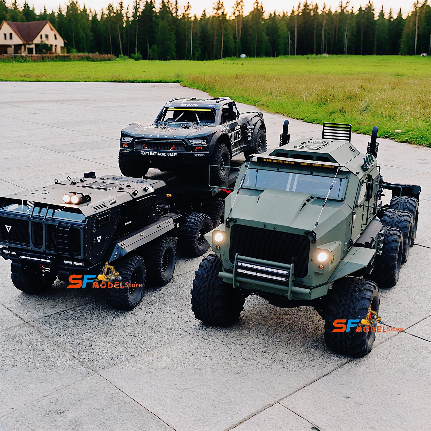 Camioneta Todoterreno ST8 1/8 RC, Auto de Escalada Todoterreno RTR con Sistema de Iluminación, Cabrestante, Modelo de Auto a Control Remoto de Alta Gama, Juguete para Niños