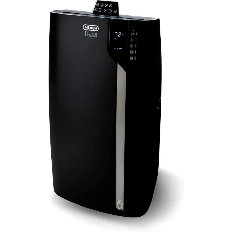 De'Longhi Black Portable Air Cooler with Remote Control and Dehumidifier