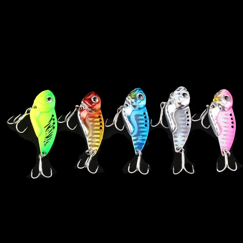 DYGYGYFZ Metal Long Cast VIB Lure Perch Sea Fishing Sequins Fake Bait 7g 10g  12g 14g 20g Fishing Bait