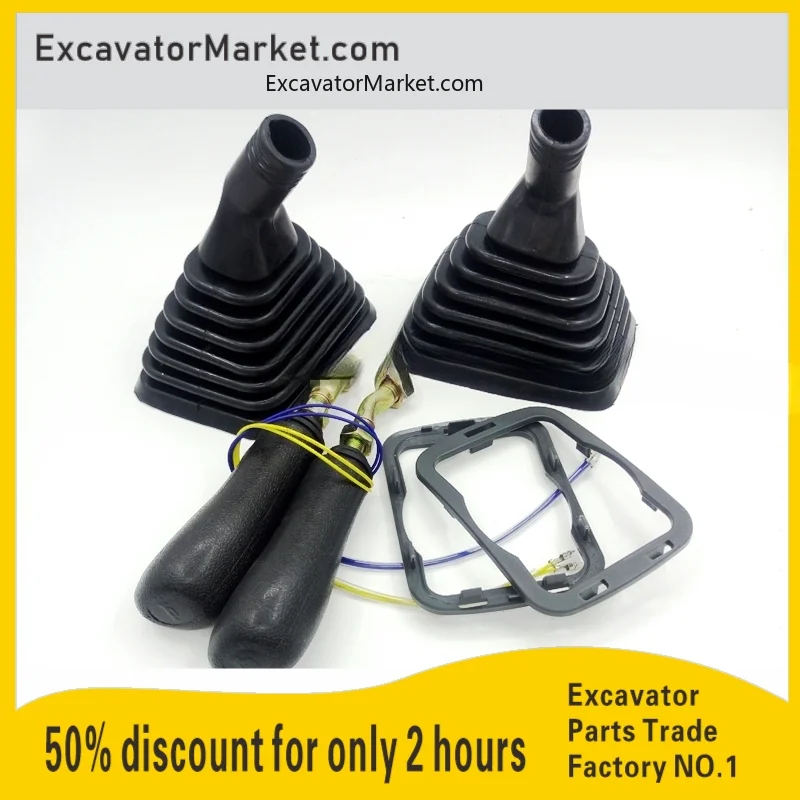 For KOMATSU PC 200/210/220/360-6-7-8 Joystick dust cover horn weightlifting handle rubber set high-quality excavator accessories