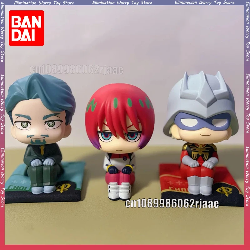

Genuine Bandai Mobile Suit Gundam GQuuuuuuX Char Aznable Potepotte R Blind Box Figure Collectible Ornament Gift For Anime Fans