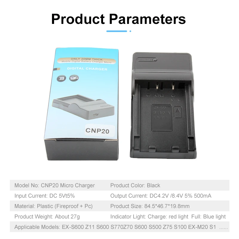 CNP-20 USB Charger for Casio Exilim Cameras