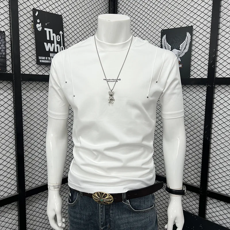 

Мужская футболка в стиле стритвир: новинка, модный бренд, с буквенным принтом, высокое качество, круглый вырез, короткий рукав, молодежная, свободная, универсальная, стильная.