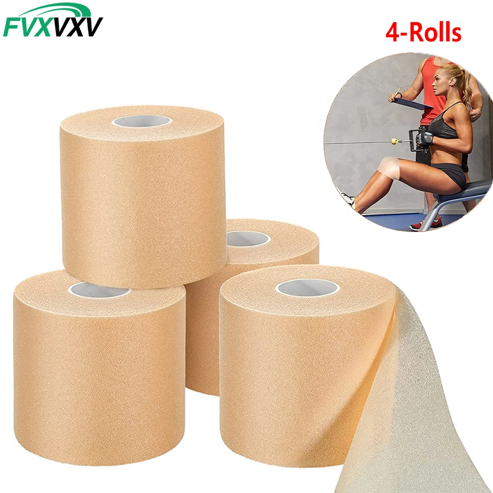 4Roll Pre Wrap Athletic Tape Foam Underwrap,Breathable Sports Wraps Prewrap Multi Color Underwrap Bandage for Wrist Elbow Knees